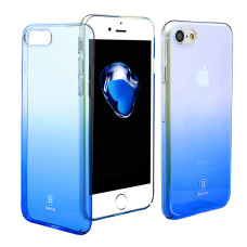 Baseus Glaze Case Ombre Gradual Change Cover for iPhone 8 / 7 blue (WIAPIPH7-GC03)