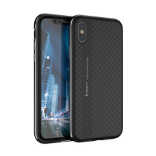 iPaky Bumblebee Neo Hybrid case cover with PC Frame for iPhone X black