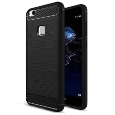 iPaky Slim Carbon flexible cover TPU case for Huawei P10 Lite black