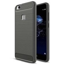 iPaky Slim Carbon flexible cover TPU case for Huawei P10 Lite grey