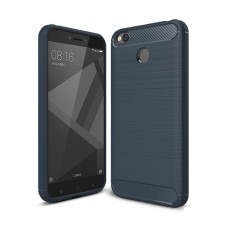 iPaky Slim Carbon flexible cover TPU case for Xiaomi Redmi 4X blue