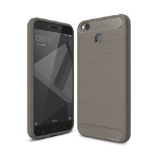 iPaky Slim Carbon flexible cover TPU case for Xiaomi Redmi 4X grey