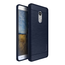 iPaky Slim Carbon flexible cover TPU case for Xiaomi Redmi Note 4 (MediaTek) blue