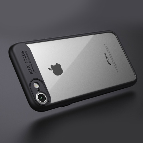 iPaky Frame transparent flexible case with gel frame iPhone 8 / 7 black