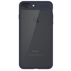 iPaky Frame transparent flexible case with gel frame iPhone 8 Plus / 7 Plus blue