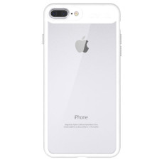 iPaky Frame transparent flexible case with gel frame iPhone 8 Plus / 7 Plus white