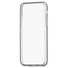 Remax Crystal Shield Case Transparent PC Back Cover with TPU Frame for iPhone XS / X grey