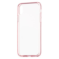 Remax Crystal Shield Case Transparent PC Back Cover with TPU Frame for iPhone XS / X pink