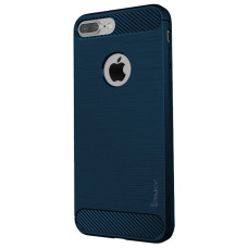 iPaky Slim Carbon Flexible Cover TPU Case for iPhone 8 Plus / 7 Plus blue