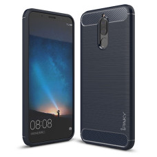 iPaky Slim Carbon Flexible Cover TPU Case for Huawei Mate 10 Lite blue