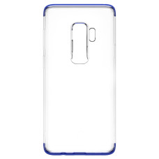 Baseus Armor Case Transparent TPU Cover with TPE Bumper for Samsung Galaxy S9 Plus G965 blue (WISAS9P-YJ03)