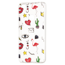 Art Case gel TPU cover with printed pattern for Xiaomi Redmi 4X transparent