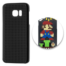 Building blocks case Samsung Galaxy S7 Edge G935 8bit game plumber black