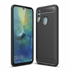 Carbon Case Flexible Cover TPU Case for Huawei P Smart 2019 / Honor 10 Lite black