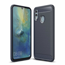 Carbon Case Flexible Cover TPU Case for Huawei P Smart 2019 / Honor 10 Lite blue