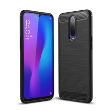 Carbon Case Flexible Cover TPU Case for Oppo RX17 Pro black