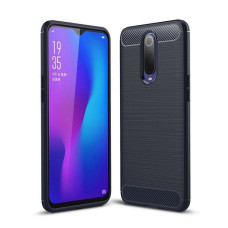 Carbon Case Flexible Cover TPU Case for Xiaomi Mi 9T Pro / Mi 9T blue