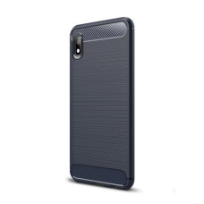 Carbon Case Flexible Cover TPU Case for Xiaomi Redmi 7A blue