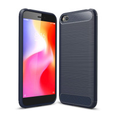 Carbon Case Flexible Cover TPU Case for Xiaomi Redmi Go blue