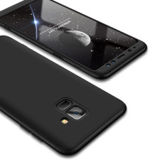 GKK 360 Protection Case Front and Back Case Full Body Cover Samsung Galaxy A8 2018 A530 black