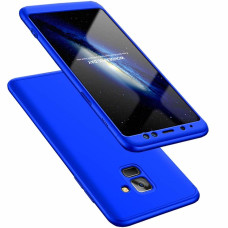GKK 360 Protection Case Front and Back Case Full Body Cover Samsung Galaxy A8 2018 A530 blue