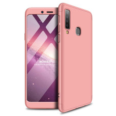 GKK 360 Protection Case Front and Back Case Full Body Cover Samsung Galaxy A9 2018 A920 pink