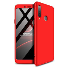 GKK 360 Protection Case Front and Back Case Full Body Cover Samsung Galaxy A9 2018 A920 red