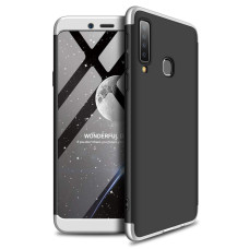GKK 360 Protection Case Front and Back Case Full Body Cover Samsung Galaxy A9 2018 A920 silver