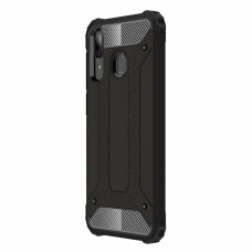 Hybrid Armor Case Tough Rugged Cover for Samsung Galaxy A30 black