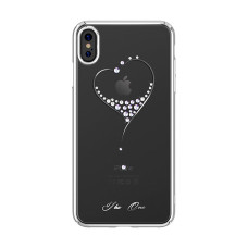 Kingxbar Wish Series case decorated with original Swarovski crystals iPhone XS Max silver