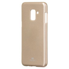 Mercury Goospery Jelly Case Gel TPU Cover for Samsung Galaxy A8 2018 A530 golden