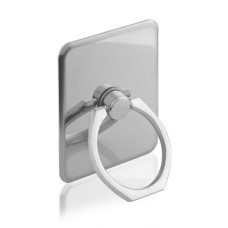 Metal Ring Holder για κινητά και tablet - pattern 3 Ασημί