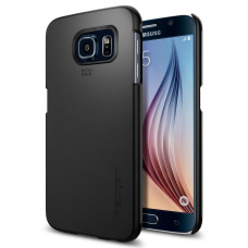 SPIGEN THIN FIT GALAXY S6 SMOOTH BLACK