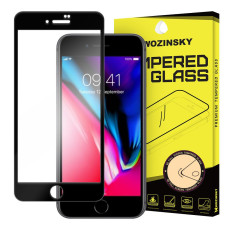 Wozinsky Tempered Glass Full Glue Super Tough Screen Protector Full Coveraged with Frame Case Friendly for iPhone 8 / 7 black