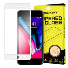 Wozinsky Tempered Glass Full Glue Super Tough Screen Protector Full Coveraged with Frame Case Friendly for iPhone 8 / 7 white