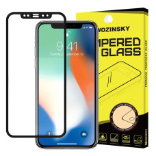 Wozinsky Tempered Glass Full Glue Super Tough Screen Protector Full Coveraged with Frame for Case Friendly Apple iPhone 11 Pro Max / iPhone XS Max black
