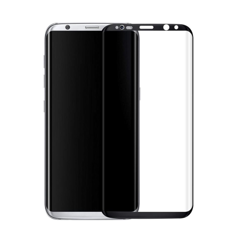 Tempered glass, OEM, Για Samsung Galaxy S8 Plus, Full glue, 0.3mm, Μαυρο - 52428
