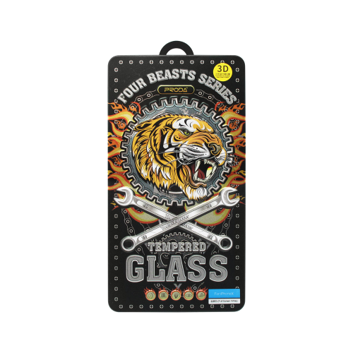 Προστατευτικό γυαλί Full 3D Remax Four Beasts, Anti-Blu Ray, Για το iPhone X / XS / 11 Pro, 0.3mm, Λευκο - 52318